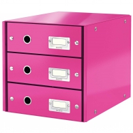 604823 Zásuvkový box 3 Click & Store ružová WOW