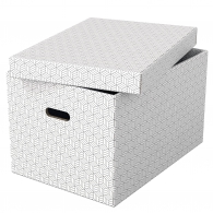 628286 Úložný box veľký biely 3ks Esselte Home s úchytom